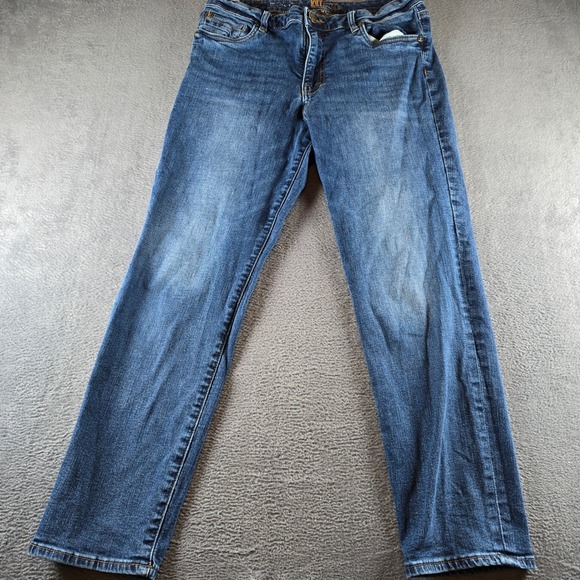Kut from the Kloth Denim - KUT from the Kloth Catherine Boyfriend Jeans Blue Denim Size 10 Medium Wash
